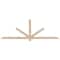 Ekena Millwork Kennewick Smooth Timber Gable Bracket, Douglas Fir, 96"W x 32"H x 1 1/2"D x 3 1/2"F, 8/12 Pitch GBW096X32X0204KEN00SDF - alternate 1